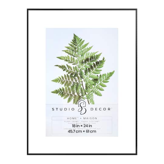 Home™ Black Metal Float Frame by Studio Décor®